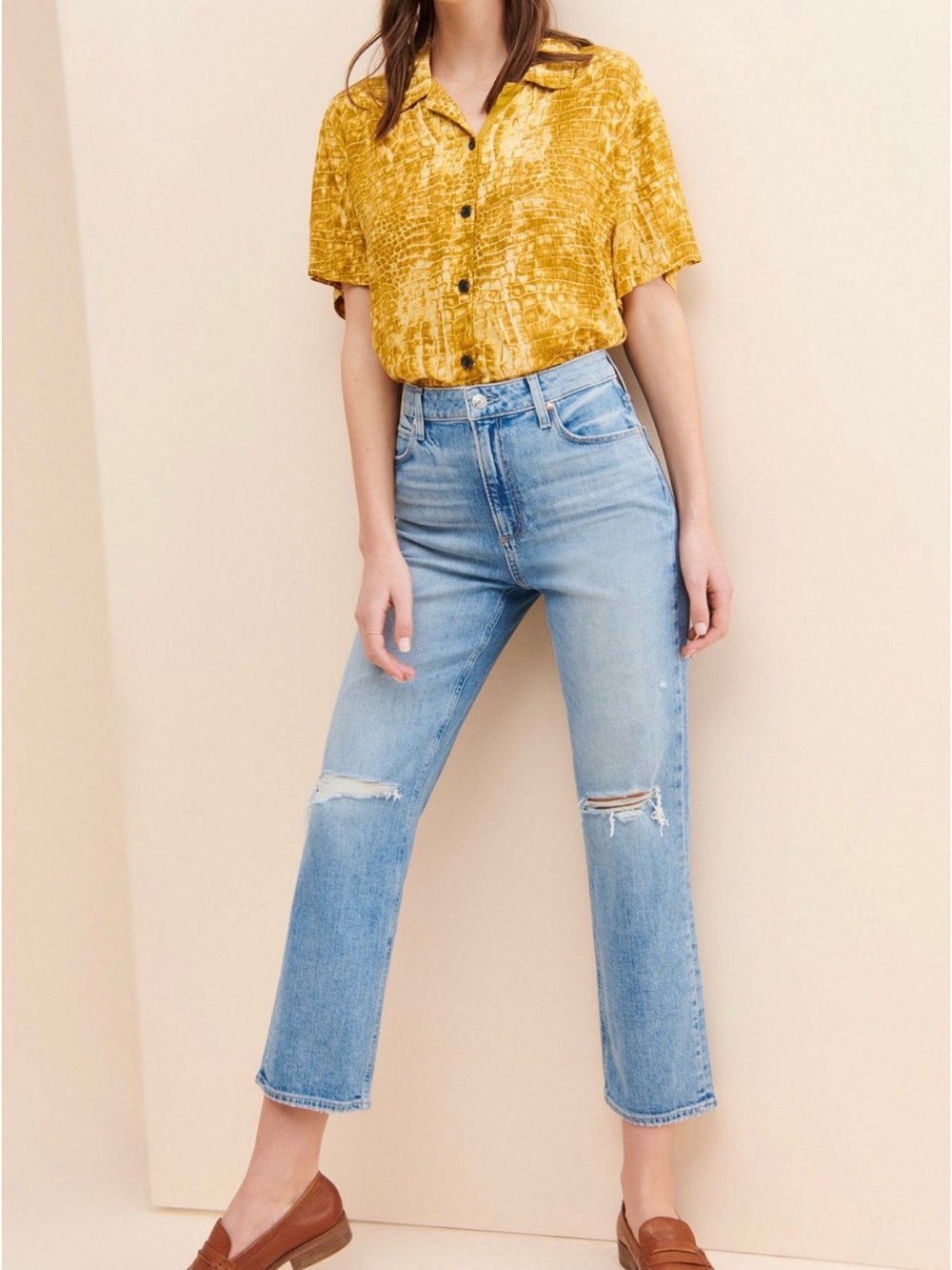 PAIGE Sarah Straight Ankle Jeans - 28